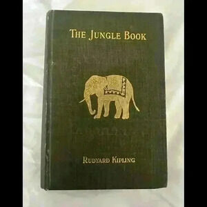 The Jungle Book by Rudyard Kipling  1896 First American Edition Rare Green Gilt
